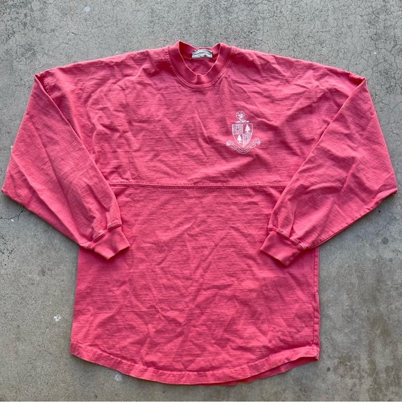 Spirit Jersey pink/salmon Tri Delta Jersey Barbie core sorority long sleeve - Picture 6 of 7